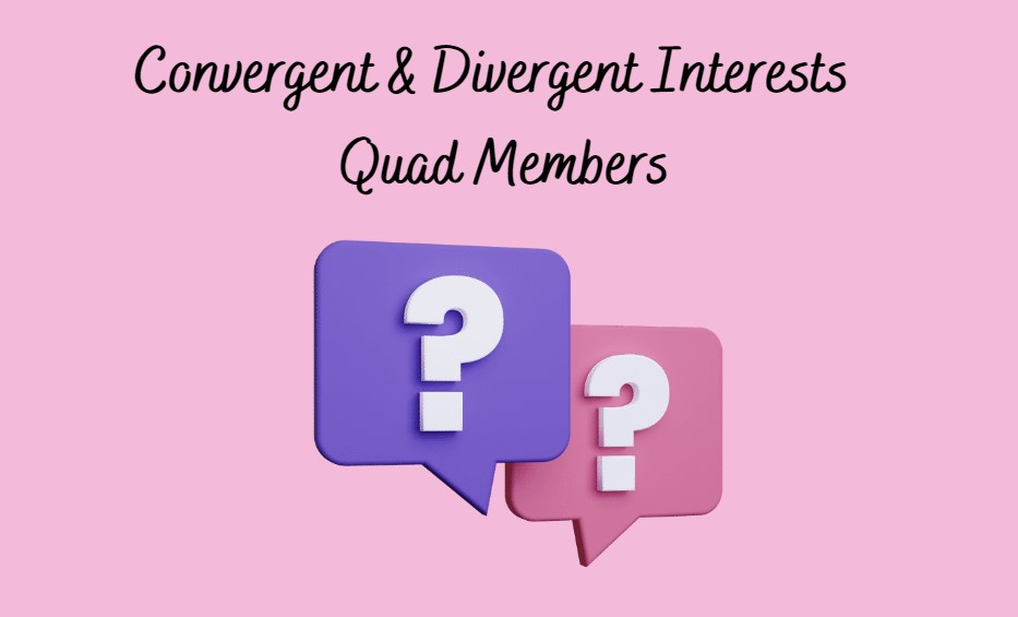 What are convergent and divergent interests of QUAD members in the Indo-Pacific?
